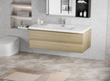 42" Floating Bathroom Vanity with Sink, Modern Wall-Mounted Bathroom Storage Vanity Cabinet with W1573P152700