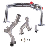 Upgraded Metal Coolant Water Pipe System Kit for Jaguar XE XF XJ F-Pace F-Type LR109401 LR041788 16384525