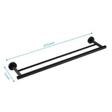 23.6 Inch Double Bar, Bathroom Bar Wall Mount, 304 Stainless Steel Bathroom Racks 08770306