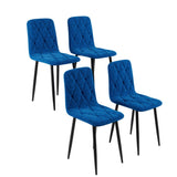 Dining Chairs Set of 4, Modern Kitchen Dining Room Chairs, Velvet Dining Chair Upholstered Cushion W578P191316