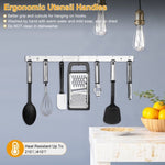 ZUN 23Pcs Kitchen Utensil Set Stainless Steel Nylon Heat Resistant Cooking Utensil Tool Kit w/ Grater 46903287