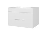 Story Floating Bathroom Vanity Set with Sink, One Drawer White B128P314808