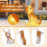 43.5" Christmas dog decorations with LED lights, Christmas decorations 15605137