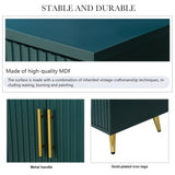 Wood TV Stand with Storage Cabinet & Adjustable Shelves, Media TV Console for Living Room W1445132035