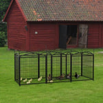 ZUN Dog Playpen Indoor 32 inch 8 Panels Metal Dog Pen Pet Dog Fence Outdoor Exercise Pen with Doors, W368P234000