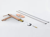 Rose Gold Single Handle Bathroom Faucet for 1 or 3 Holes ,Fountain and Flow Mode Two-in-one 54826662