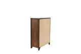 ZUN Oak Finish 1pc Chest Of Drawers Wooden Texture 5x Drawers Storage Bedroom Furniture B011P244398