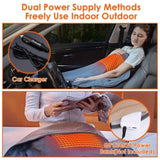 Electric Heated Throw Full Body Heated Shawl Indoor Outdoor Heated Blanket with 3 Heating Levels 95368001