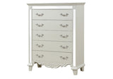 Milan Mirror Framed Chest made with Wood in White B00956628