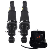2x Air Shock Absorber 1x Compressor Pump Rear Set For Nissan Armada 2005-2015 Infiniti QX56 35894710
