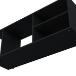 ZUN Tubac TV Rack in Melamine with Open Storage, Black B128P237133