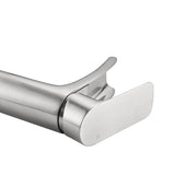 Waterfall Bathroom Faucet Single Handle Bathroom Sink Faucets 1 or 3 Hole Solid Vanity Faucet with W1224P225010