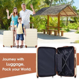 Hardshell Luggage Sets 4 pcs Bag Spinner Suitcase with TSA Lock Lightweight-16"20"24"28" PP310249AAK