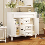 ZUN 36'' Bathroom Vanity with Top Sink, Modern Bathroom Storage Cabinet with 2 Soft Closing Doors and 2 18941742