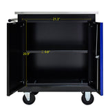DOUBLE-DOOR CLAPBOARDl MULTI-FUNCTION TOOL CART--BLAKBLUE W1102P182240