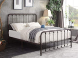 Classic King Platform Bed Dark Bronze Finish Metal Frame Bedroom Furniture 1pc B011P263749