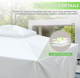 12'x14' Gazebo Cover for Hardtop Gazebos, Outdoor Universal Winter Gazebo Cover with Sidewalls and W1859P227653