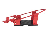 Adjustable Heavy Q235 Steel Motorcycle Wheel Chock Red 13111405