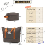 Softside Luggage Expandable 3 Piece Set Suitcase with Duffel Bag Upright Spinner Softshell N732P201004E