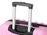 Vertical Striped 3-in-1 Luggage Set with Handle ABS Case with Swivel Wheels Aluminum Alloy 74372039