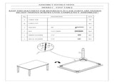 Classic Style 6pcs-Dining Set Rectangle Table 4 Side Chairs And Bench Dining Room Furniture MDF HS00F2547-ID-AHD