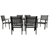 ZUN High-quality Steel Outdoor Table and Chair Set, Suitable for Patio, Balcony, Backyard. 17874316