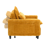 Yellow comfortable chair for Small apartment Bedroom space Balcony Small sofa bed Lazy Small sofa W1658P290465