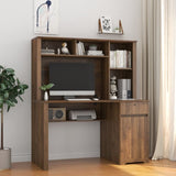 Computer Desk with Hutch & Bookshelf,Wood Executive Desk Teens Student Desk Writing Laptop Home W1321P271464