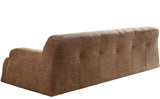 ZUN WKS9 Camel sofa, modern simplicity, durable fabric, solid wood frame, high density sponge filler W2085P154089