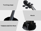 Full Size 4/4 Violin Set for Adults Beginners Students with Hard Case,Violin 12531694