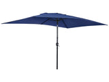 10 x 6.5 FT Square Patio Umbrella, Tilting Outdoor Sun Umbrella with 6 Iron Ribs and Iron Central 55618555