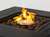 28-inch Iron Square Propane Fire Pit Table W3131P277175