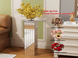 Tall Floor Vase 29.92" Mirrored Floor Vase for Home Decor Large Cube Vase in Silver for Dried 68427713