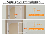 61" Extra Tall Cat Gate for Doorway , Adjustable Wide 34.3"-36.7" and included 4.13" extension kits, T3210P491357