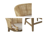 Handcrafted Rattan Counter Stool 25" H B035118576