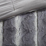 Full/Queen 4PC Faux Fur Comforter Set B03596925