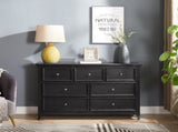 Modern 7 Drawers Dresser 7 Drawers Cabinet,Chest of Drawers Closet Organizers and Clothes W2275P149785