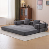 Floor,Compression Sofa,Convertible Floor Sofa Bed-with Pillow Back Support Armrest,Comfy Futon 49204026