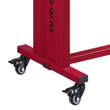 Red Accent Table and Wall Shelf Set B062P186442