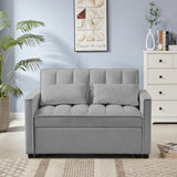 NEW Grey Velvet Loveseat Sofa Bed W588P261317