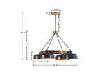 4-Light Metal Shade Chandelier B03596556