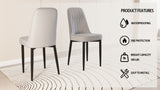 ZUN A set of 2 dining chair, modern style chair made of high-quality PU Leather fabric with thick soft W2189140246