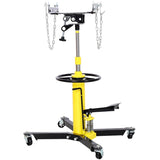 ZUN 1660lbs Transmission Jacks Quick Lift Dual Spring , Hydraulic Transmission Jack 2 Stage Hydraulic w/ W46557316