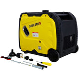 Super quiet Inverter Generator 4500w portable generator electric start, foldable handle with W46560432