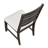 Classic Style Dark Espresso Finish Side Chairs Set of 2pc, Upholstery Seat Wooden Dining Furniture B011P348872