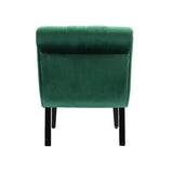 COOLMORE Modern Velvet Armless Accent Living Room Chair / Leisure Chair,Upholstered Fabric Button W39550124