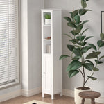 ZUN 66.92" Tall Bathroom Storage Cabinet with Adjustable Shelves,1 Doors Freestanding Cabinet with 01149860