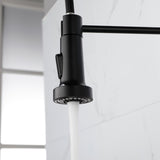 Kitchen Faucets Commercial Solid Brass Single Handle Single Lever Pull Down Sprayer SpringKitchen 44507686