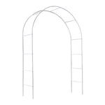 ZUN 8ft H Metal Garden Arch Trellis,Adjustable Arbor Trellis for Garden Climbing Plants Support 67497955