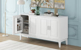 4-Door Sideboard Storage Cabinet Door Shelf for Living Room and Dining Room, Two Large Cabinets N759P192455K
